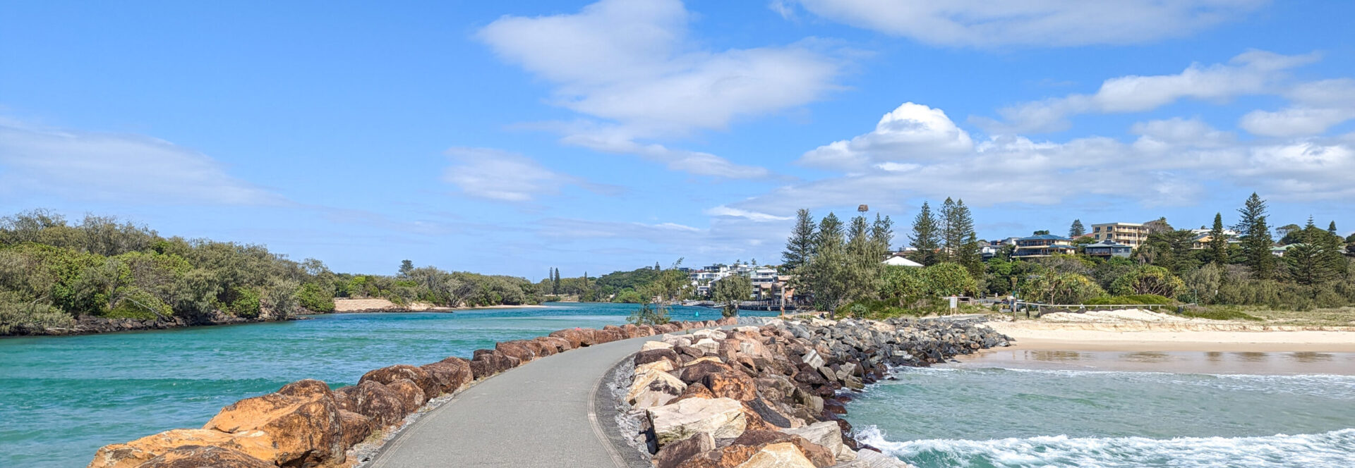 View of Kingscliff taken at Kingscliff Beach with ocean on both sides